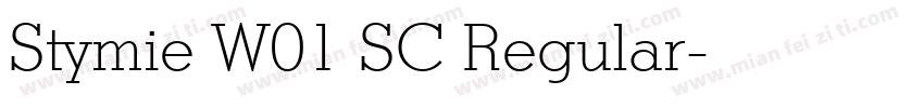 Stymie W01 SC Regular字体转换